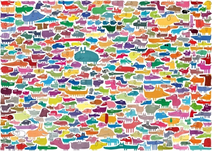Puzzle Ravensburger « 387 chiens et 1 chat » XXL 300 pièces