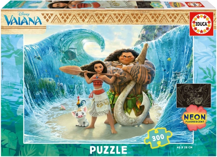 Puzzle phosphorescent EDUCA Vaiana l’intrépide, 300 pièces