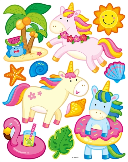 Autocollants muraux décoratifs licorne
