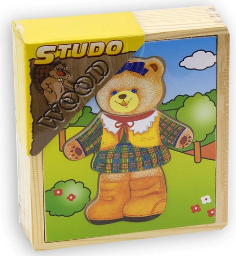 Armoire-penderie - demoiselle ourse en bois