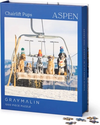 Puzzle Chiens à Aspen 1000 pièces – GRAY MALIN