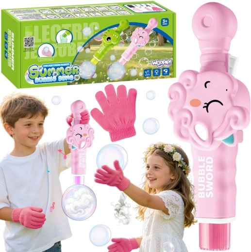 Pistolet à bulles magique Woopie Licorne avec bulles fumées, rechargeable