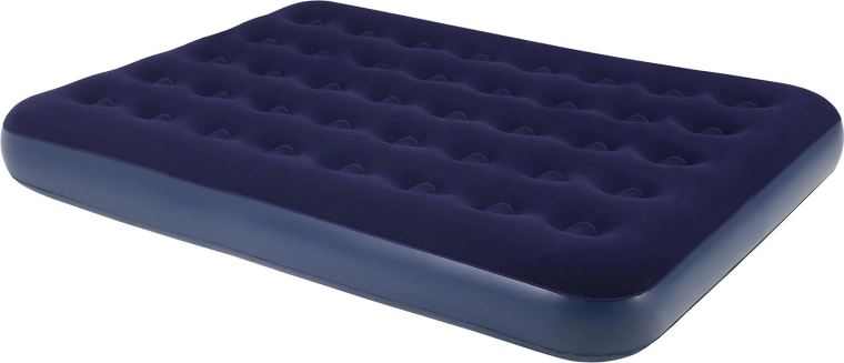 Matelas gonflable 191 × 137 × 22 cm bleu‑noir