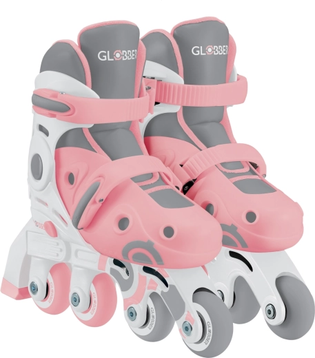 Patins à roulettes en ligne enfant Globber 2-en-1 Learning Skates rose pastel 30–33