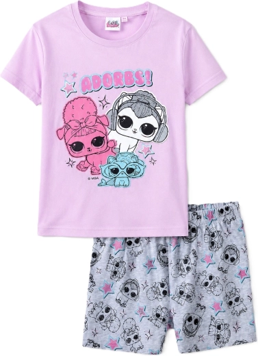 Pyjama LOL en coton rose et gris