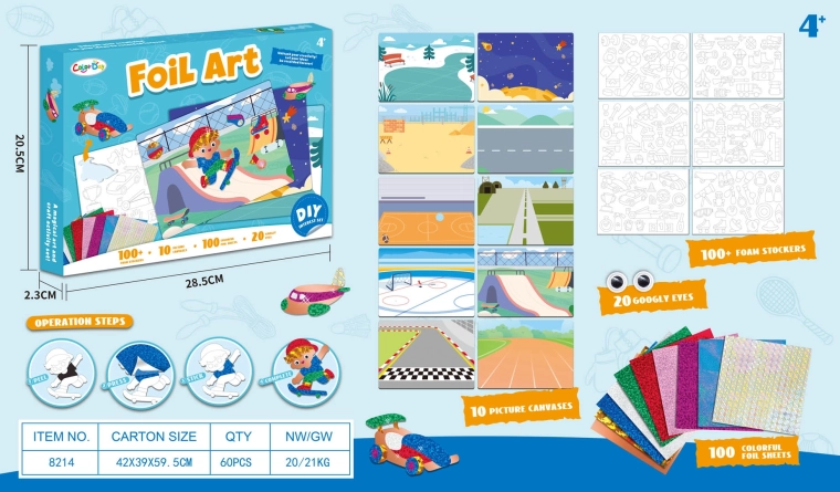 Kit créatif d’autocollants en mousse – édition Hobby