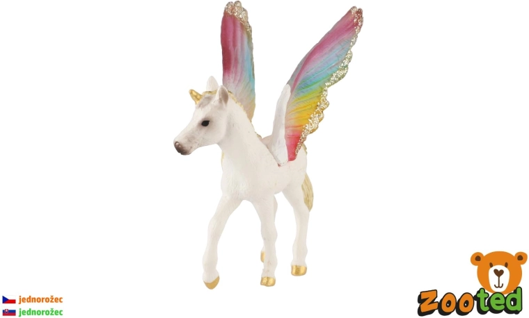 Licorne aux ailes arc-en-ciel - 1 pièce