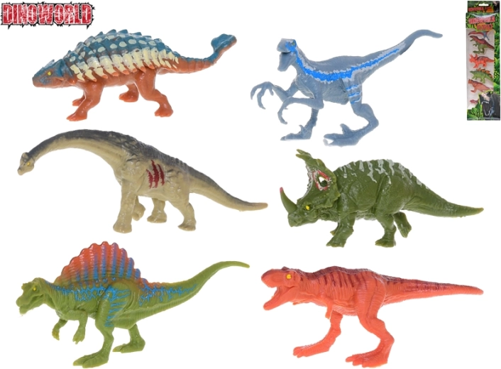 Set Dinoworld dinosaures – 6 figurines réalistes