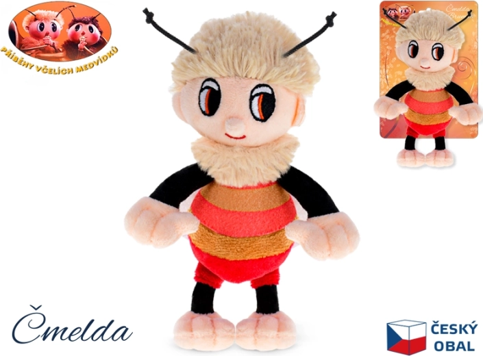 Peluche Bourdon Čmelda – Histoires des oursons abeilles, 15 cm