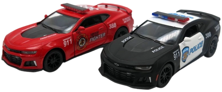 Modèle réduit en métal de voiture 2017 Camaro ZL1 police