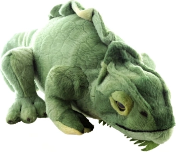 caméléon en peluche éco‑responsable 27 cm