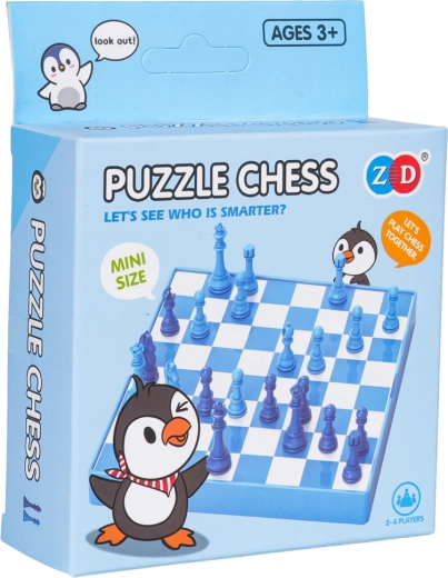 Échecs de voyage Pingouin – mini set pour enfants