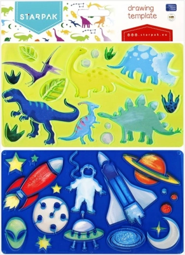 Gabarits dinos et extraterrestres - 1 pièce