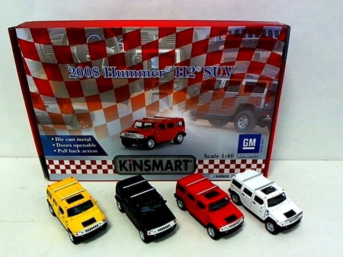 Modèle de voiture Hummer en métal 1:40 avec portes ouvrantes
