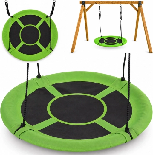 Balançoire de jardin nid d’oiseau ronde 100 cm, charge max. 250 kg
