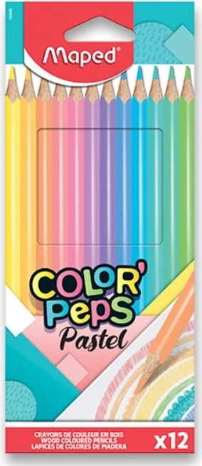 Crayons MAPED Color'Peps Pastel 12 pcs