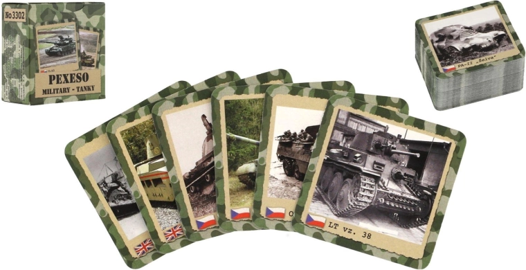 Pexeso Rétro Tanks Militaires