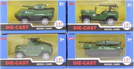 Voiture militaire en métal 1:87