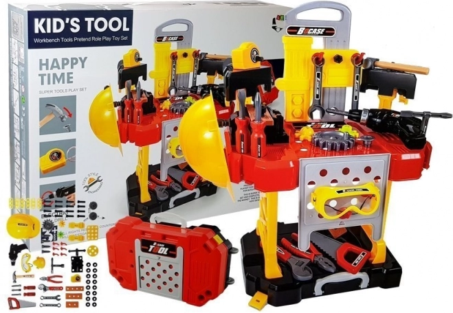 Atelier pour enfants 3-en-1 avec outils et valisette