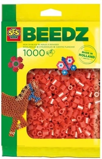 Perles à repasser rouges SES Creative – 1000 pièces