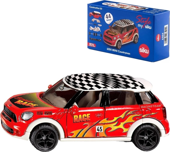 SIKU Mini Countryman Race modèle à construire rouge