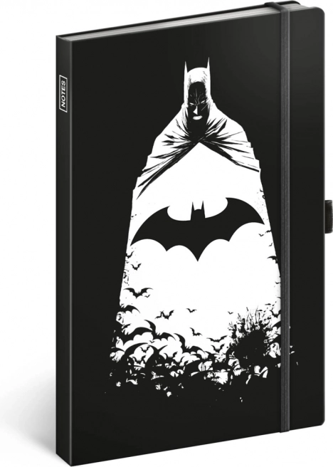 Carnet batman avec élastique et boucle pour stylo
