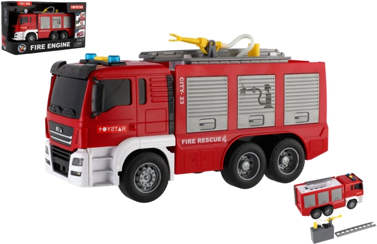 Camion de pompiers 25 cm avec lumière et son