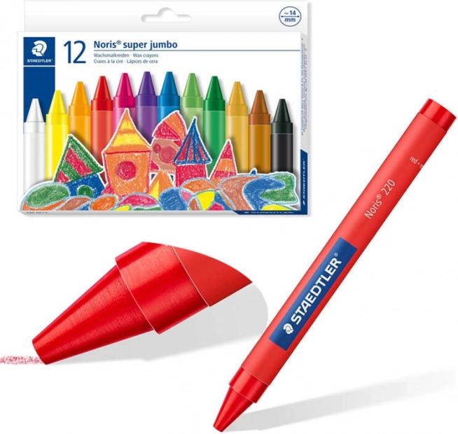 Staedtler Noris Jumbo crayons de cire 12 couleurs