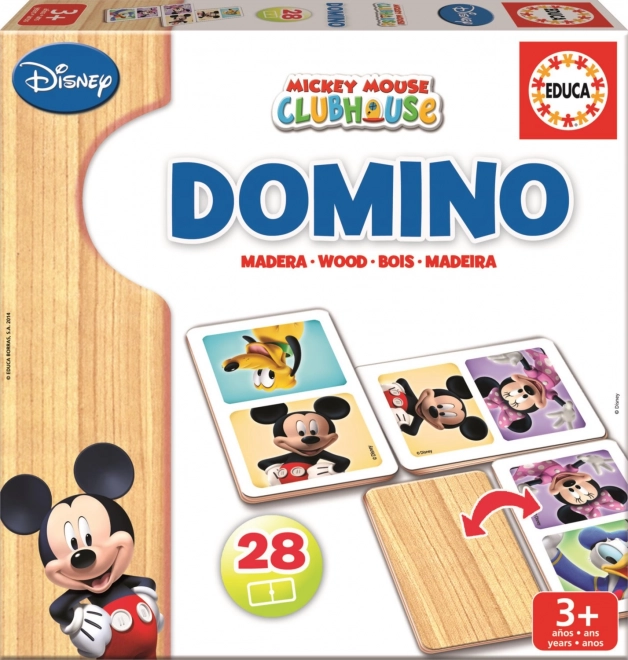 Domino en bois Mickey et Minnie