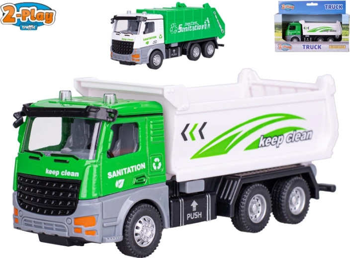 2-Play Traffic camion-benne à ordures à rétrofriction 14,5 cm