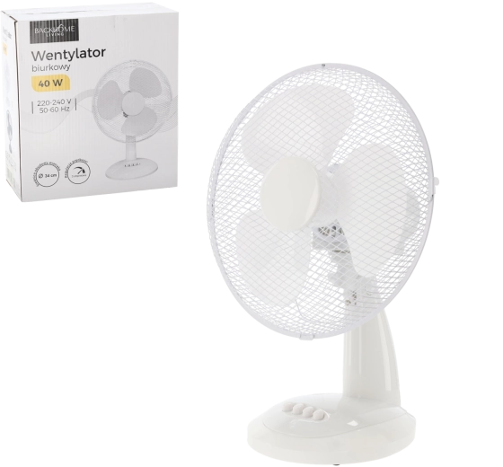 Ventilateur de table blanc 40 W