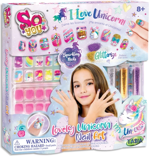 Grande collection d’ongles autocollants Licorne TASIA