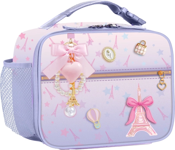 Sac isotherme enfant pour déjeuner avec porte-clés Paris magique - 1 pièce