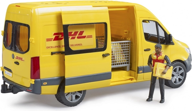 Bruder fourgonnette Mercedes-Benz Sprinter DHL avec chauffeur et accessoires