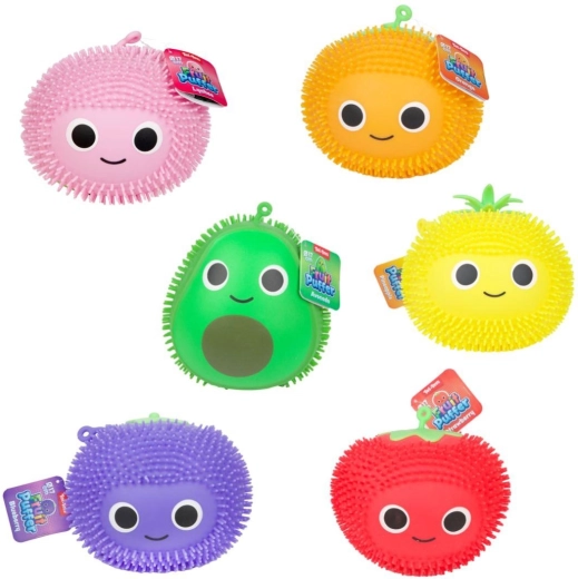 Balle antistress en silicone à presser – fruit 17 cm, 6 modèles