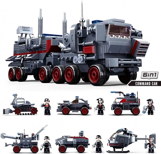 Sluban Space War véhicule de commandement – partie de construction autonome