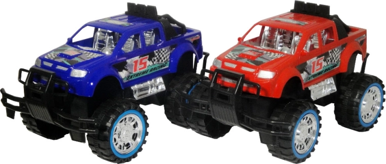 Voiture tout-terrain à propulsion par friction (à remonter)