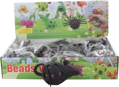 Balle anti-stress à presser en forme de souris