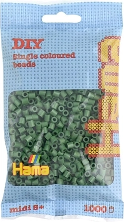 Perles à repasser Hama Midi vert foncé 1000 pcs