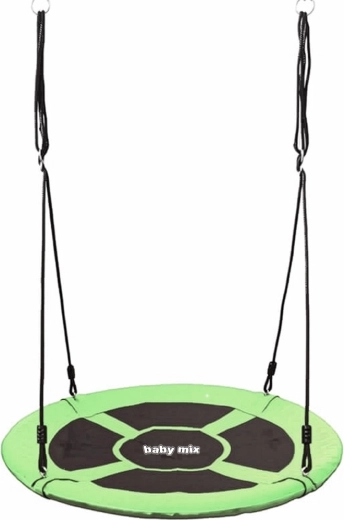 Balançoire suspendue nid 100 cm Baby Mix verte