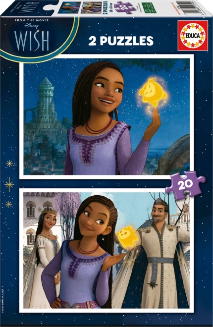 Educa puzzle Vœux 2×20 pièces