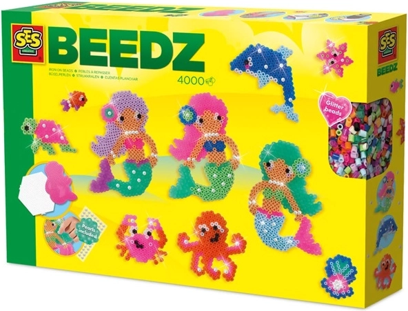 SES Creative Beedz perles à repasser – fées marines et animaux marins
