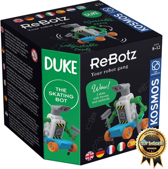 Jouet robotique Duke sur skateboard de Kosmos