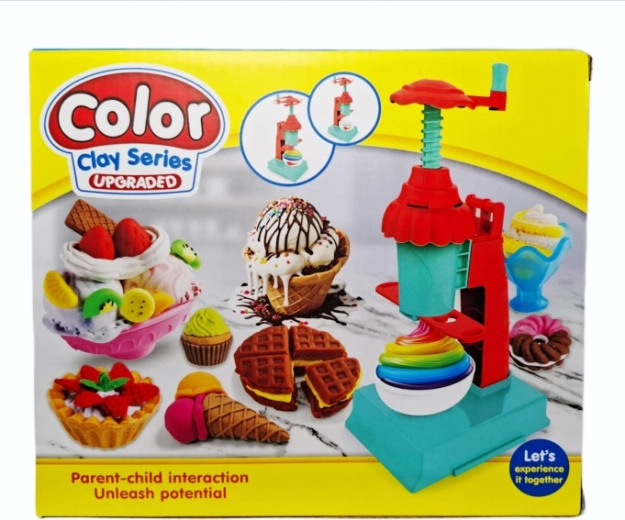 Coffret de pâte à modeler pour réaliser des desserts avec presse