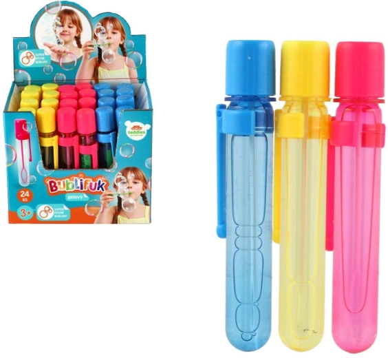 Mini bulles de savon au gel 20 ml (12 cm, 3 couleurs) - 1 pièce