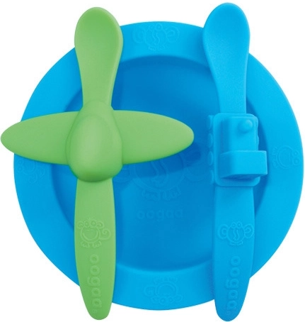 Service de vaisselle Oogaa bleu avec bleu