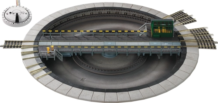 Plaque tournante électrique Fleischmann avec commutateur, 310 mm
