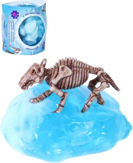 Glacier de slime préhistorique avec squelette de dinosaure dans une boîte - 1 pièce