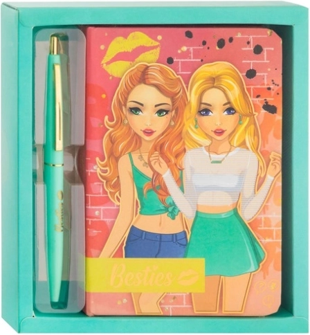 Bloc-notes Besties 15 × 10 cm avec stylo, 90 feuilles