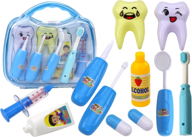 Set d’outils du petit dentiste dans une mallette